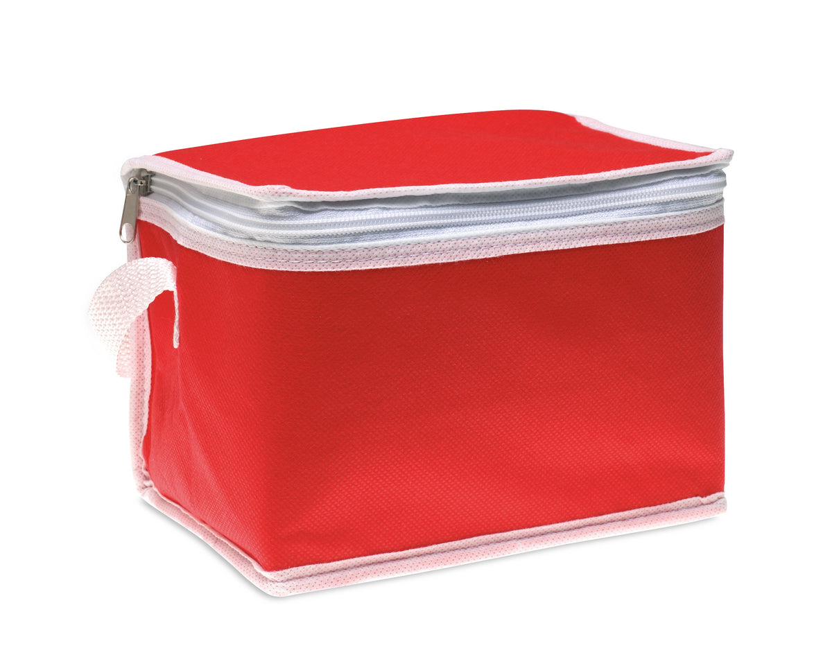 Koeltas voor 6 blikjes Promocool in rood