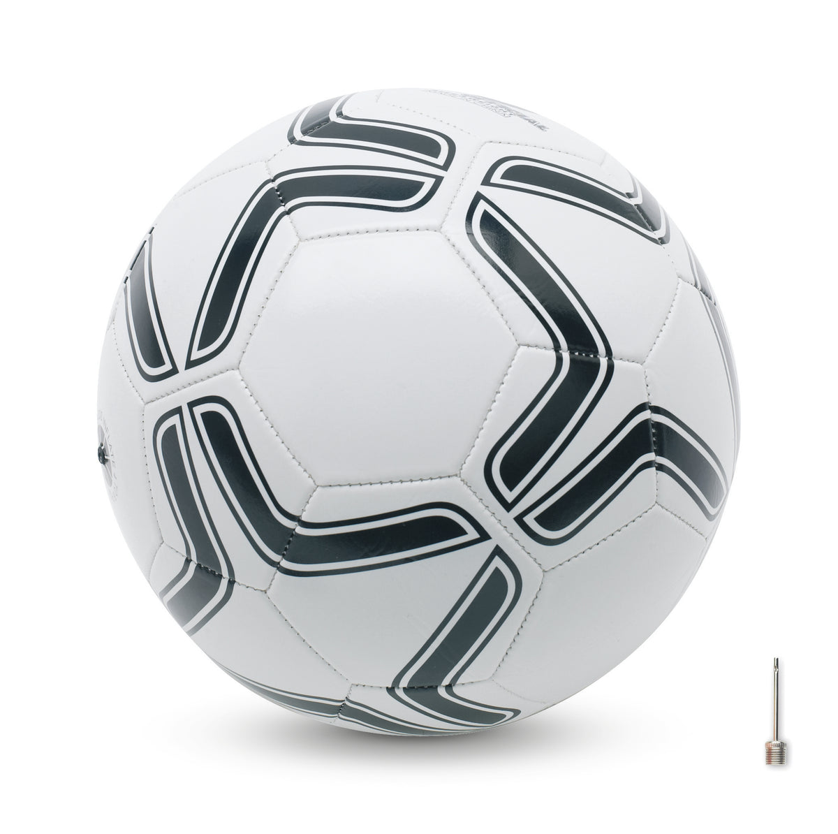 PVC voetbal 21.5 cm Soccerini in wit/zwart