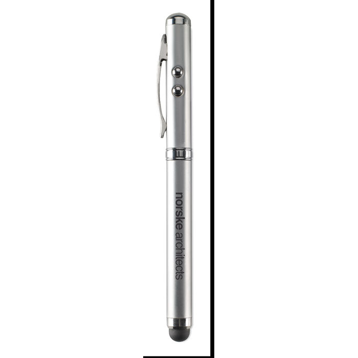Laser pointer touch pen Triolux met een bedrukking als voorbeeld