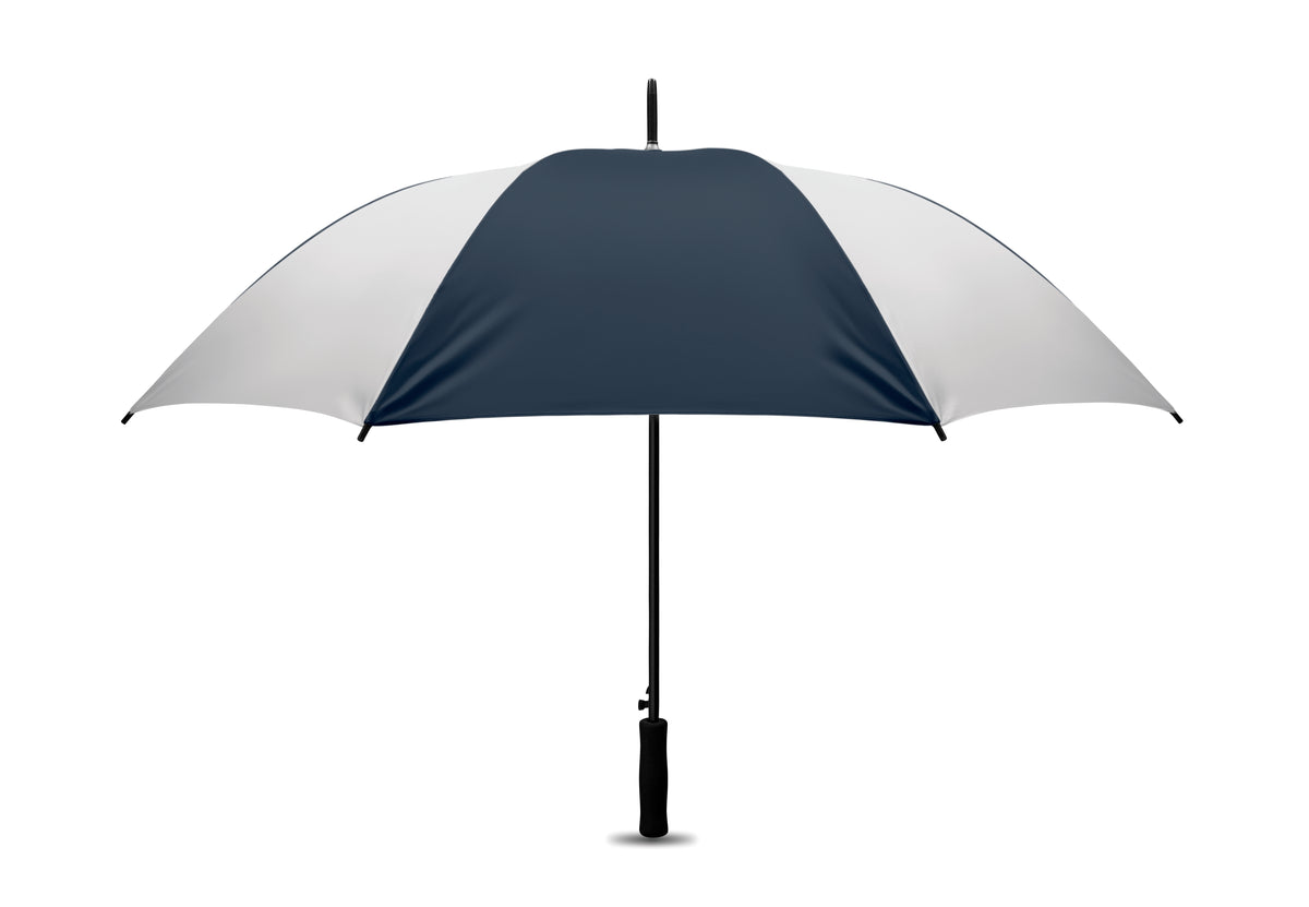 Paraplu, 27 inch Swansea in wit/donkerblauw