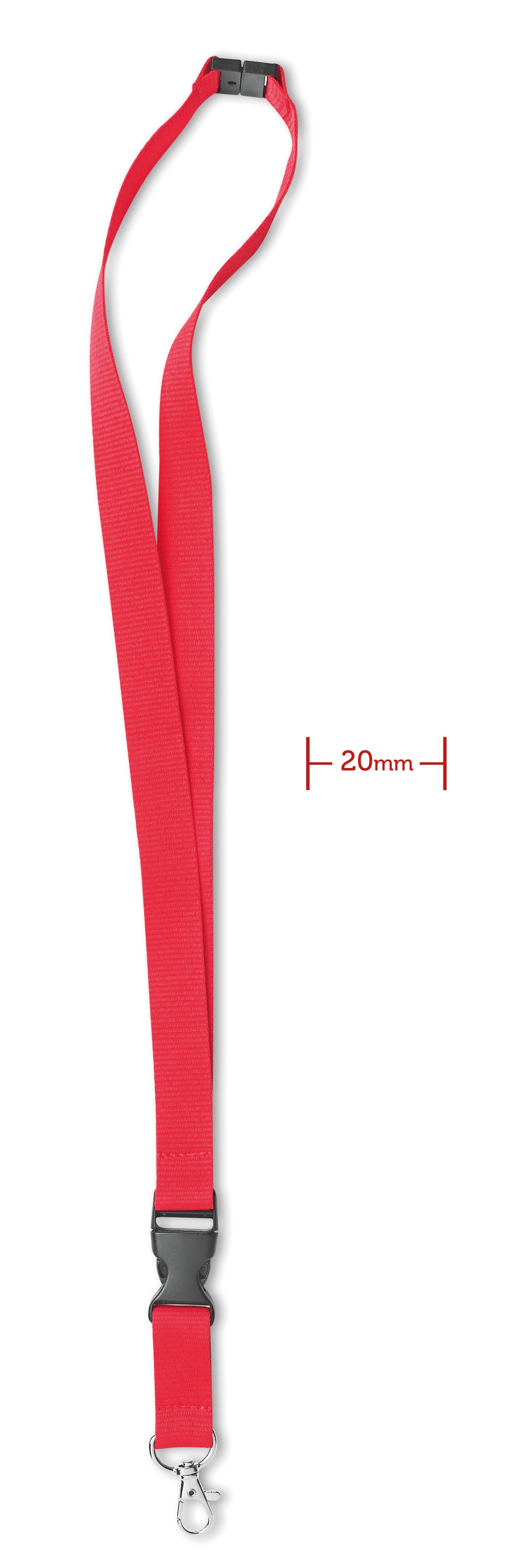 Ard, metalen haak. 20 mm Lany in rood