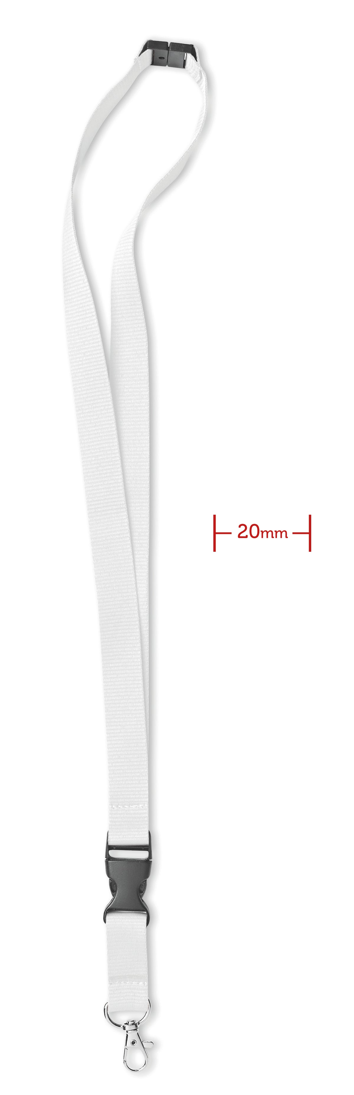 Ard, metalen haak. 20 mm Lany in wit
