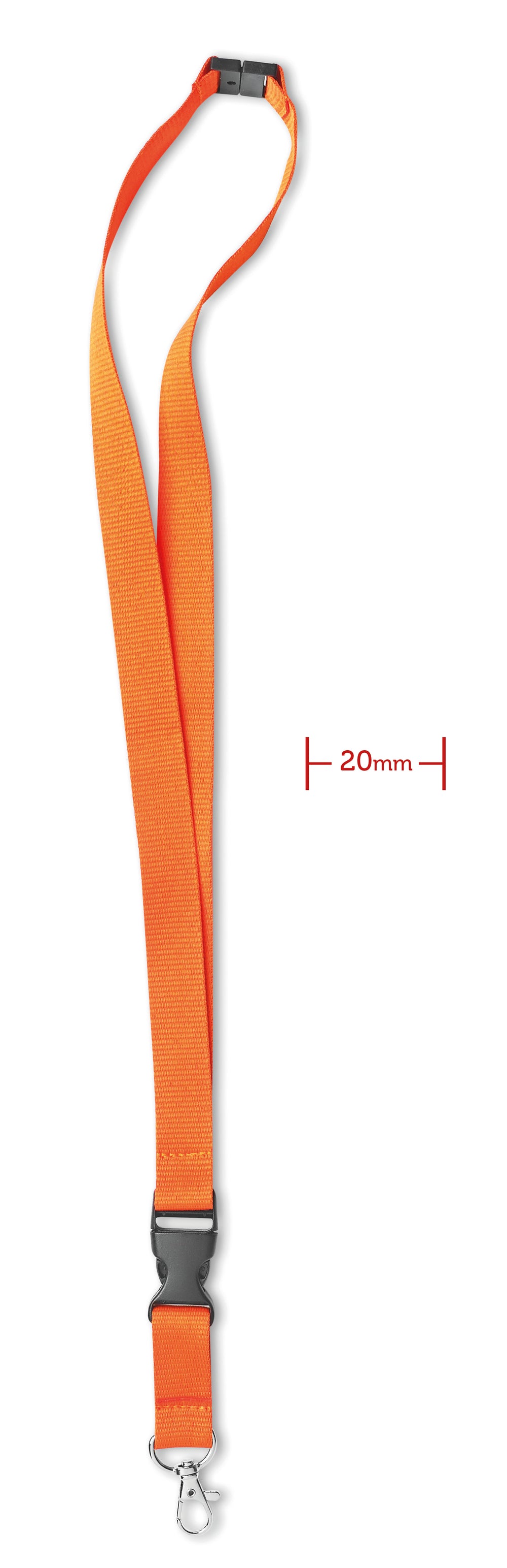 Ard, metalen haak. 20 mm Lany in oranje