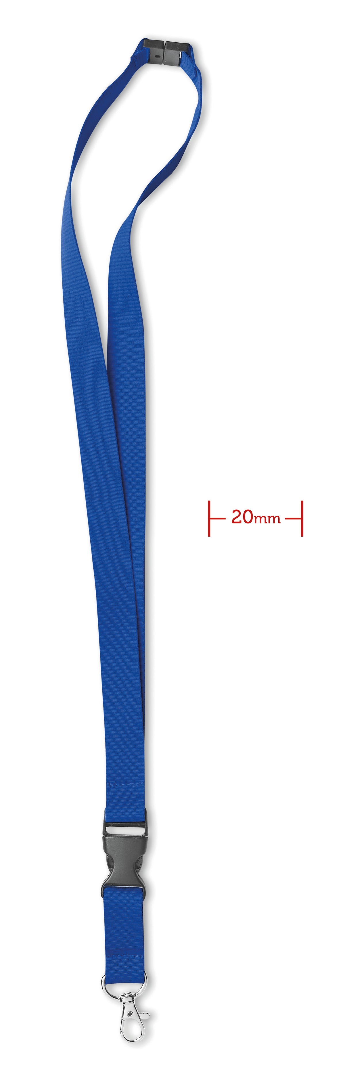 Ard, metalen haak. 20 mm Lany in royal blauw