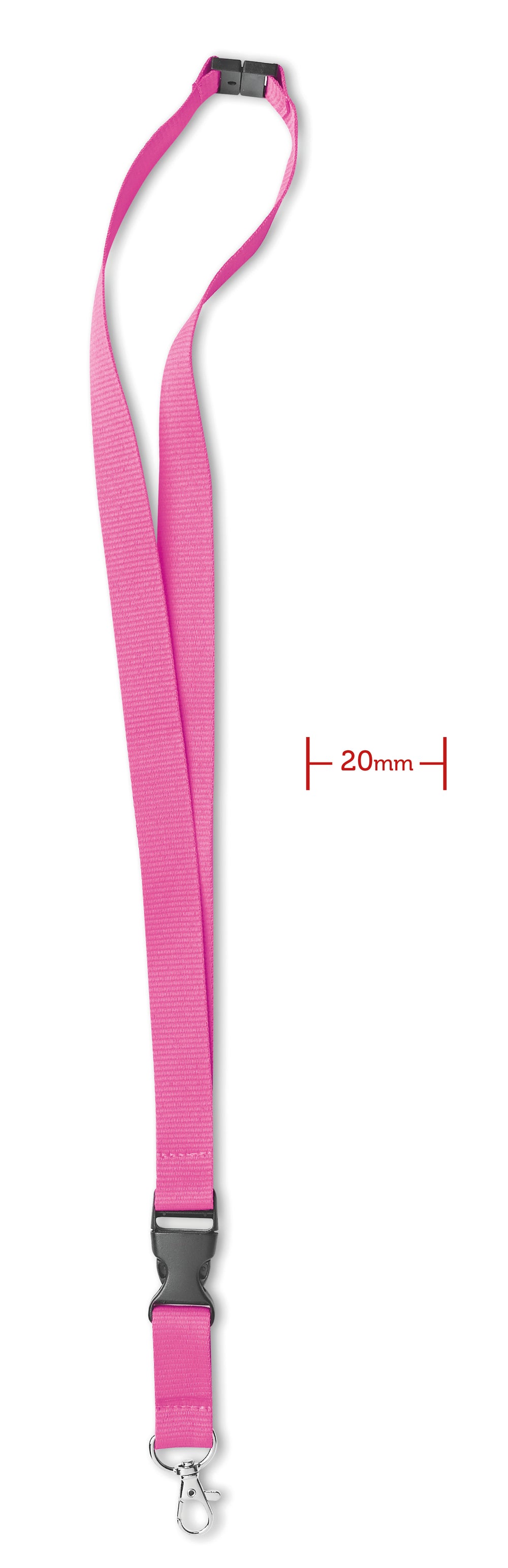 Ard, metalen haak. 20 mm Lany in fuchsia