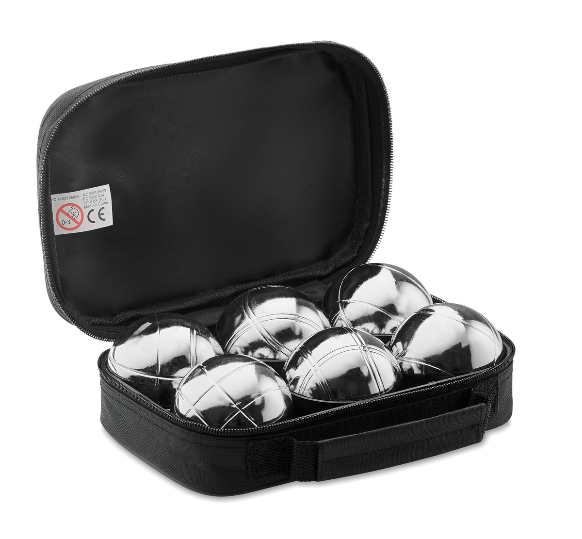 Jeu de boules set Otho in zwart