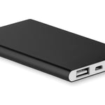 Alu PowerBank 4000 mAh Powerflat in zwart
