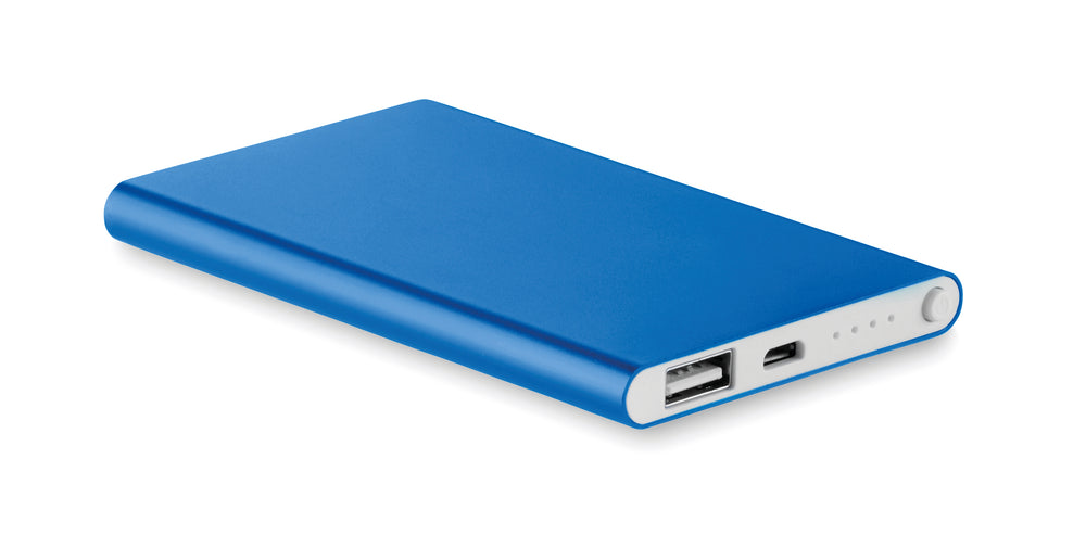 Alu PowerBank 4000 mAh Powerflat in royal blauw