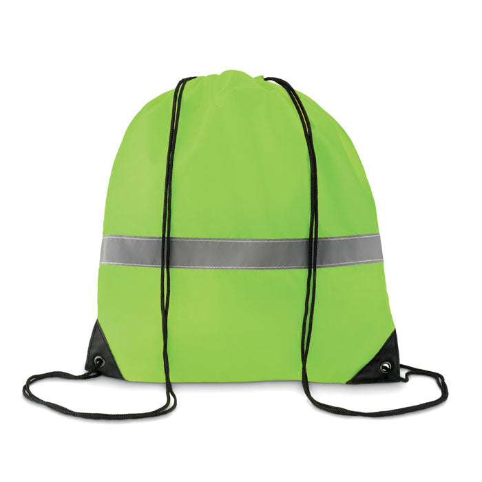 Rugzak met koord Stripe in neon geel