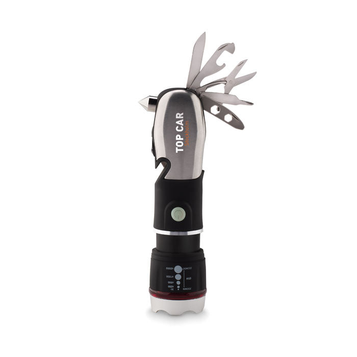 Multifunctionele zaklamp Hamlight met een bedrukking als voorbeeld