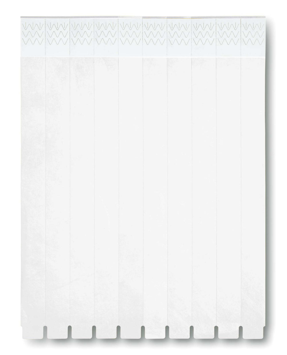 Èèn vel met 10 event armbandjes Tyvek in wit