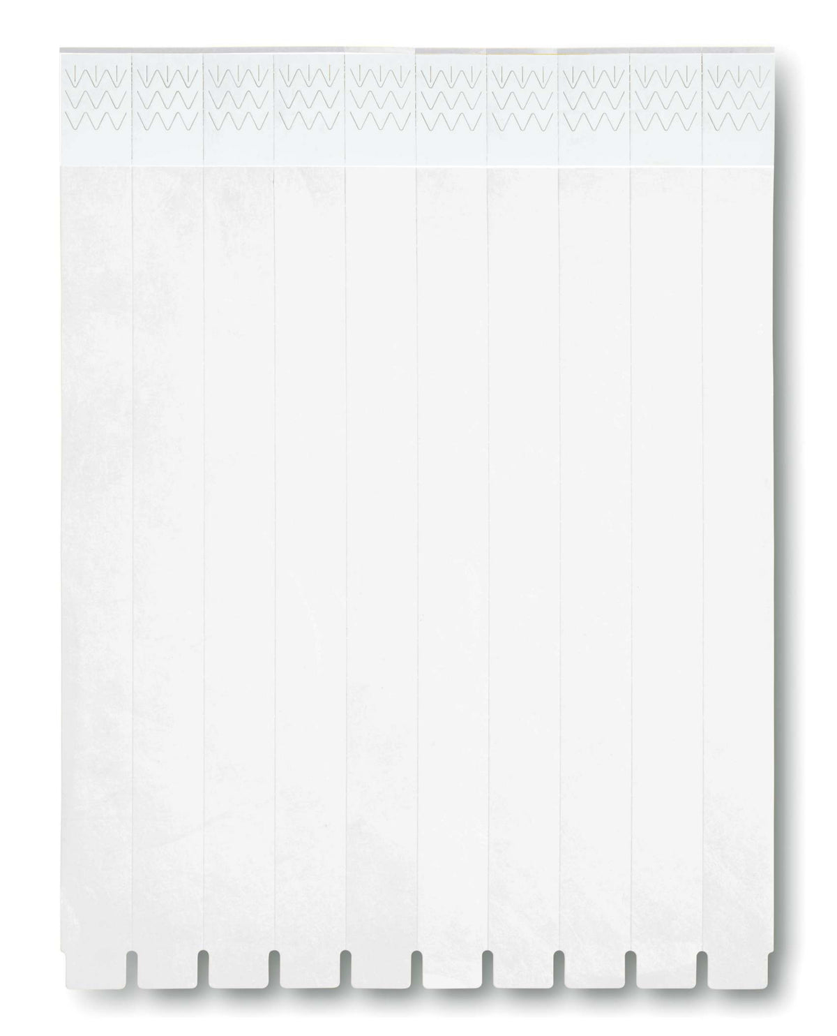 Èèn vel met 10 event armbandjes Tyvek in wit