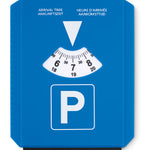 Parkeerkaart met ijskrabber Park & Scrap in blauw