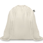 Katoenen rugzakje met koord Organic Hundred in beige
