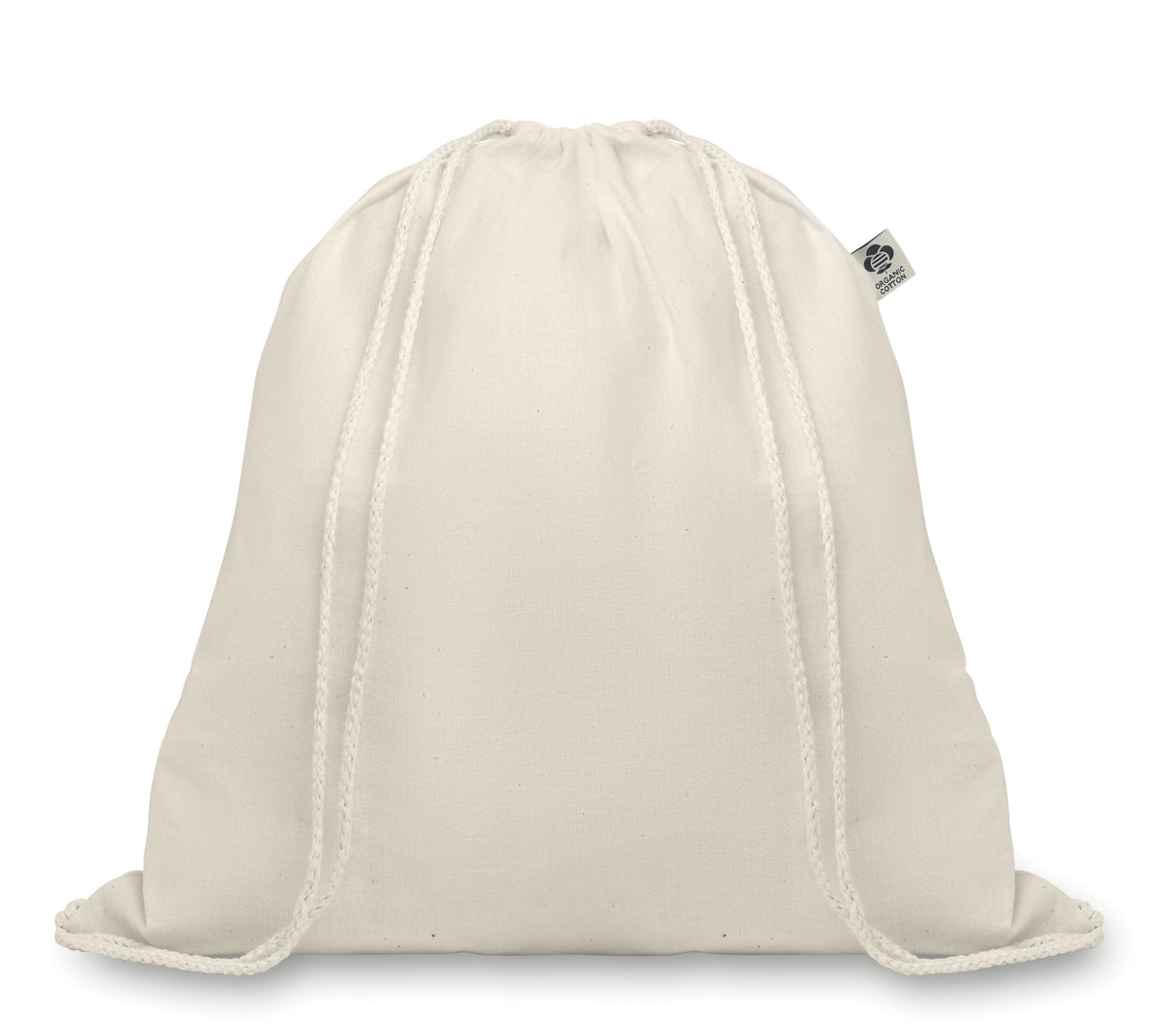 Katoenen rugzakje met koord Organic Hundred in beige