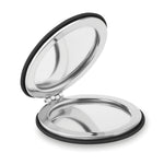Magnetische dubbele spiegel Glow Round in zwart