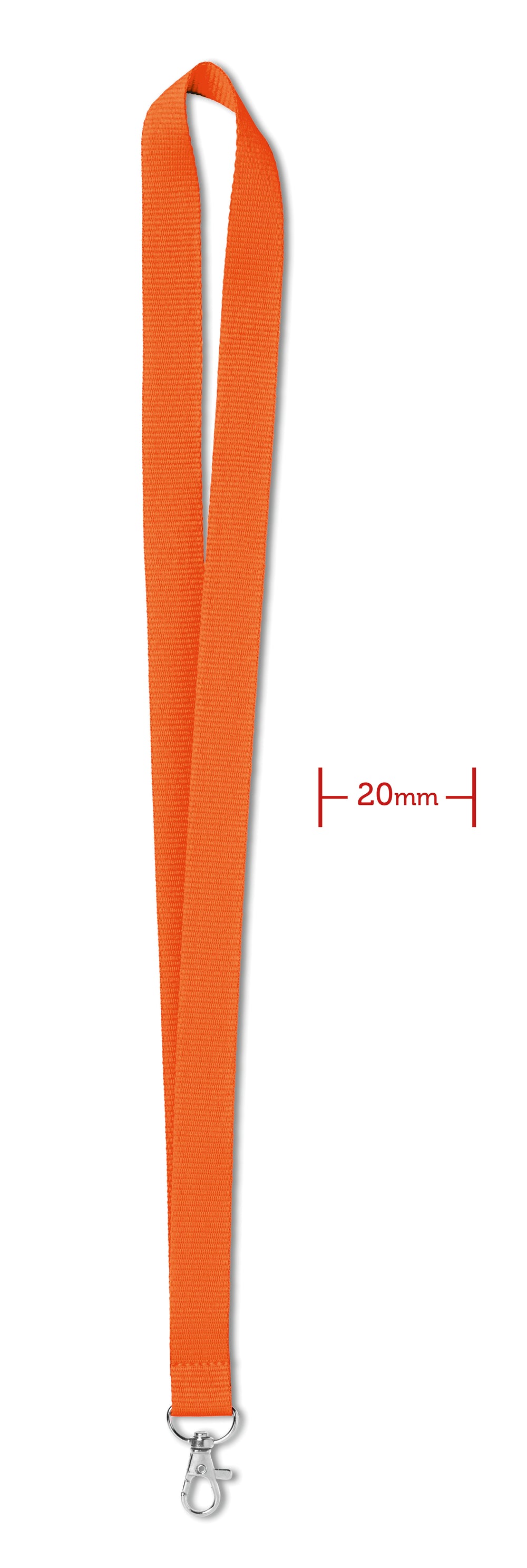 Lanyard 20 mm Simple Lany in oranje