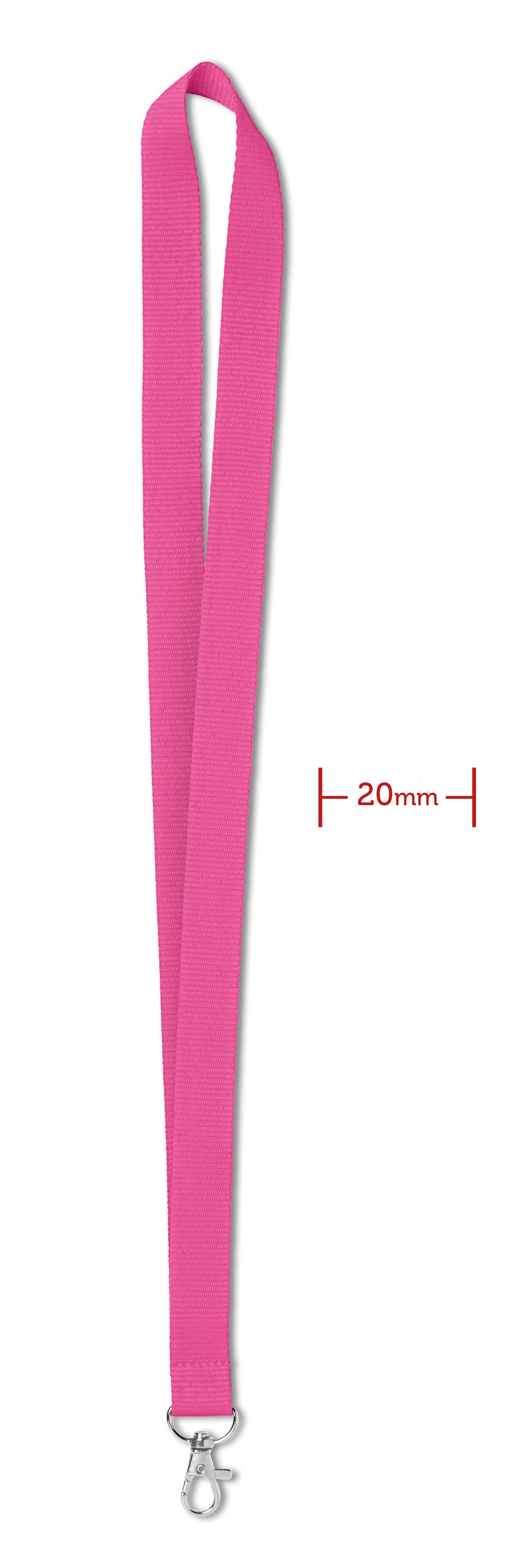 Lanyard 20 mm Simple Lany in fuchsia