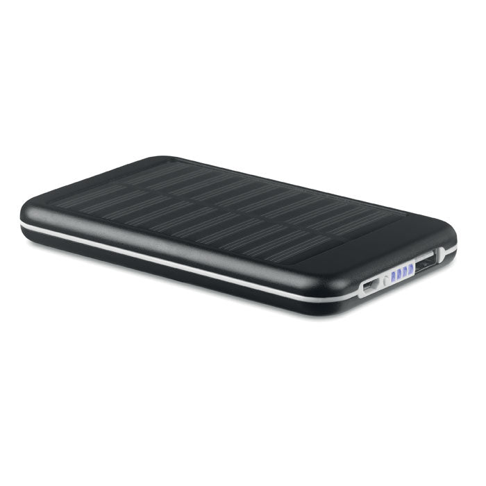 PowerBank 4000 mAh Solarflat in zwart
