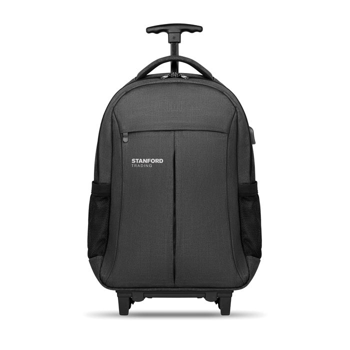 Laptoprugtas/trolley 15 inch Stockholm Trolley met een bedrukking als voorbeeld