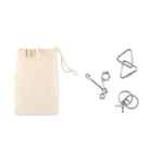 Set van 3 denkspelletjes Threenats in beige