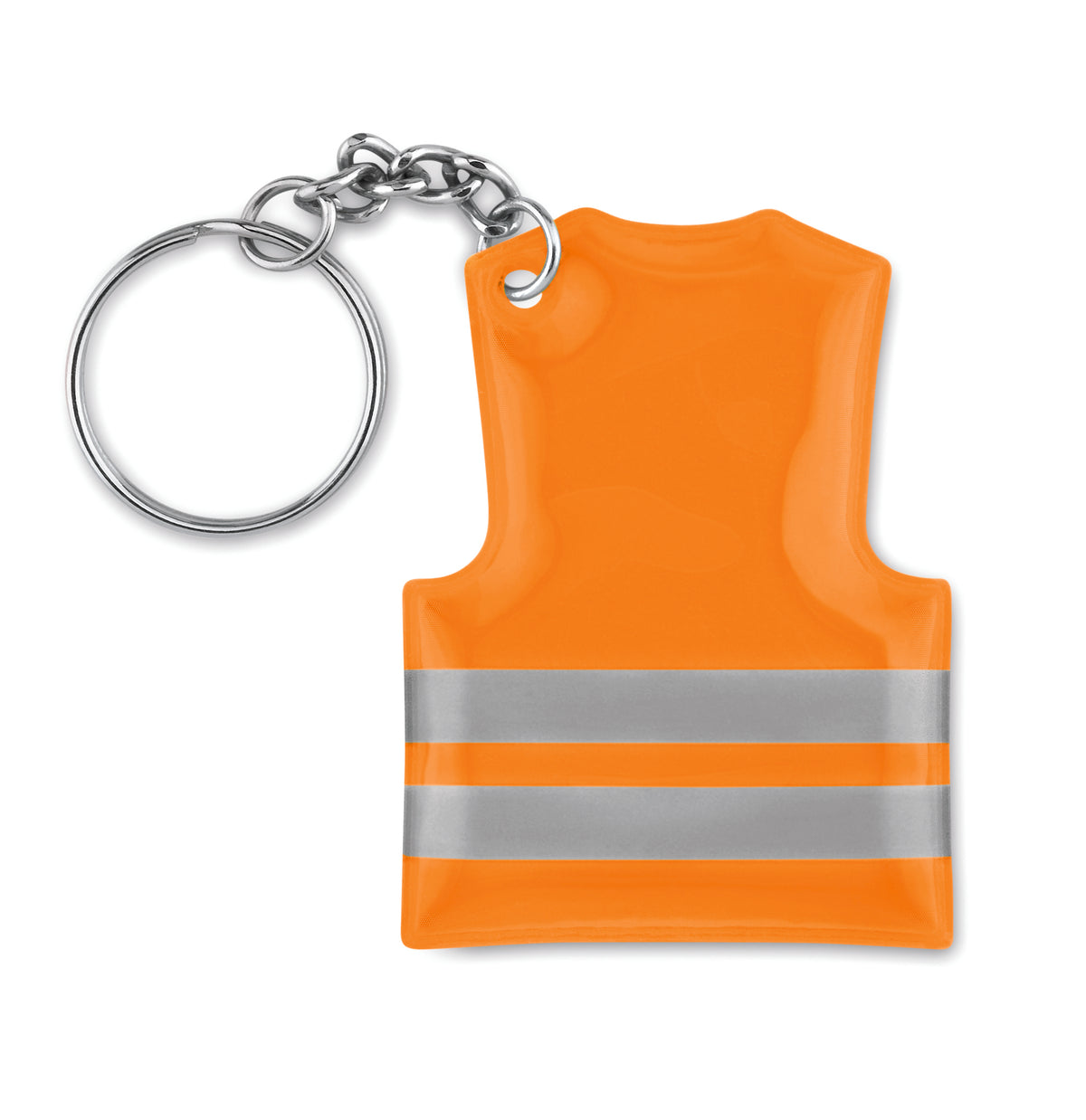 Sleutelhanger veiligheidsvest Visible Ring in neon oranje