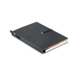 Gerecycled notitieboekje pen Reconote in zwart