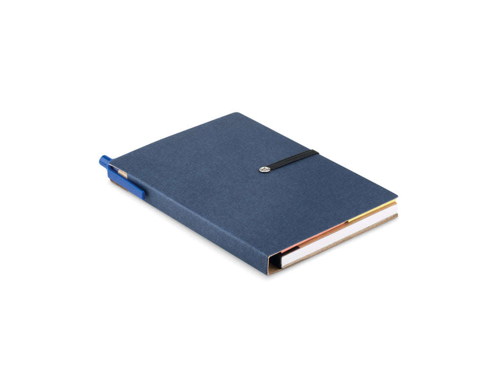 Gerecycled notitieboekje pen Reconote in blauw