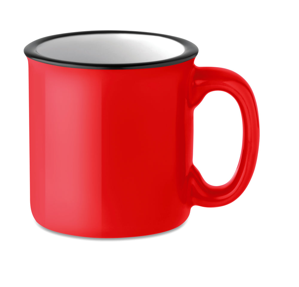 Keramische vintage beker Tweenies in rood