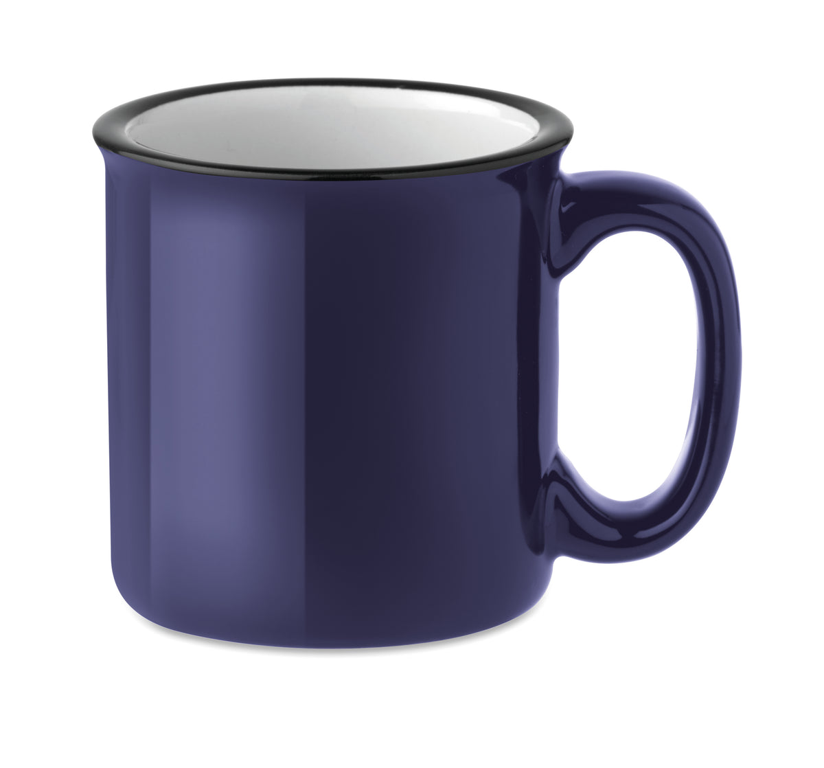 Keramische vintage beker Tweenies in marineblauw