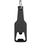 Aluminium sleutelhanger fles Botelia in zwart