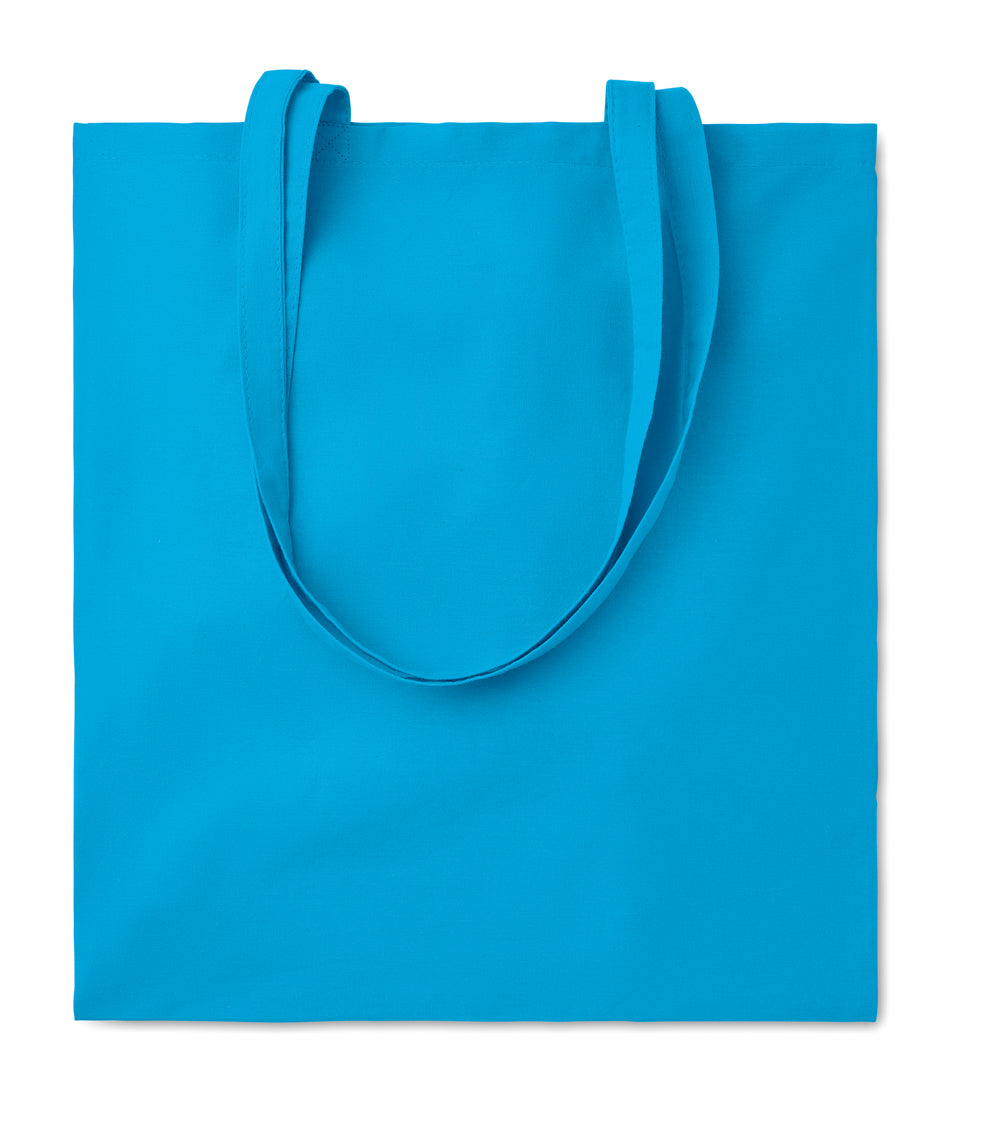 Katoenen boodschappentas Cottonel Colour + in turquoise