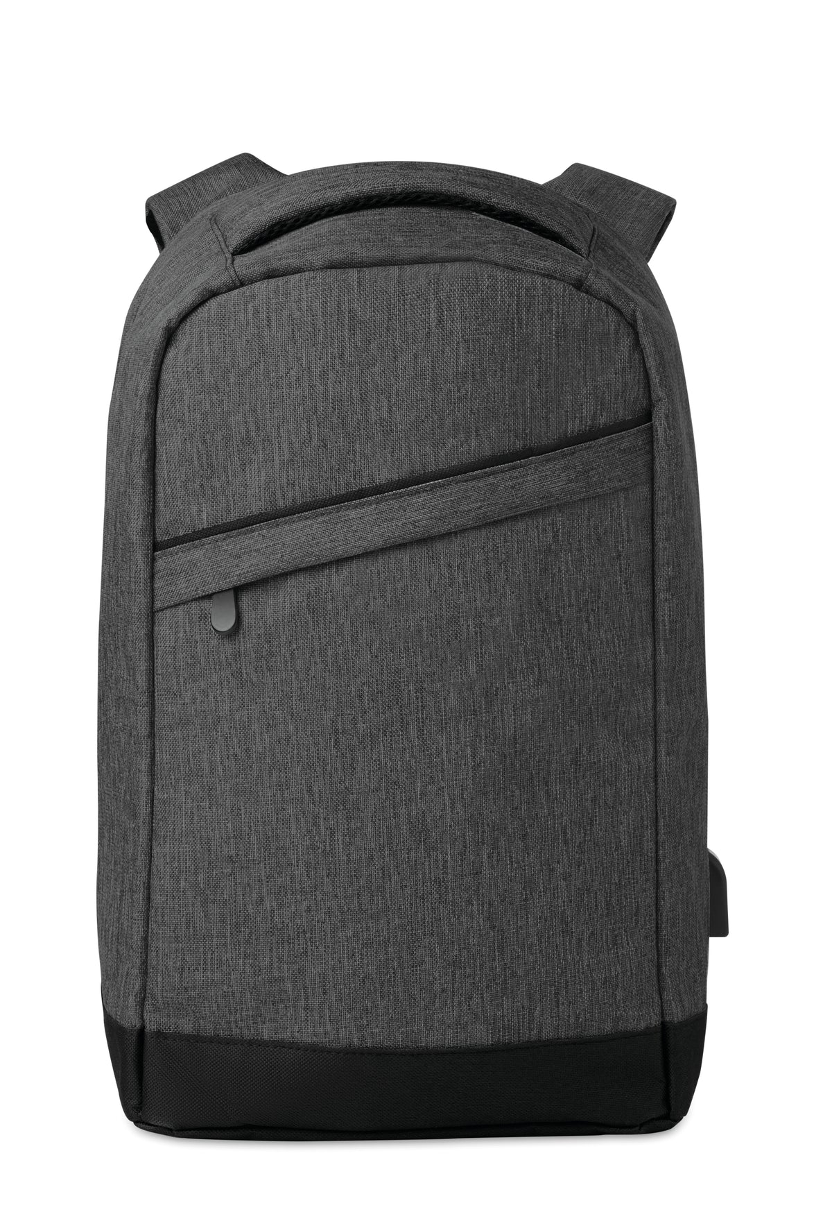 Nylon rugtas powerbank Berlin in zwart