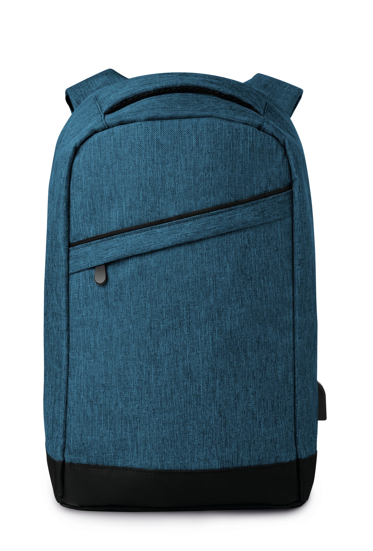 Nylon rugtas powerbank Berlin in blauw
