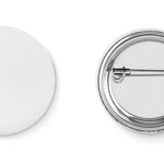 Klein metalen button Small Pin in mat zilver