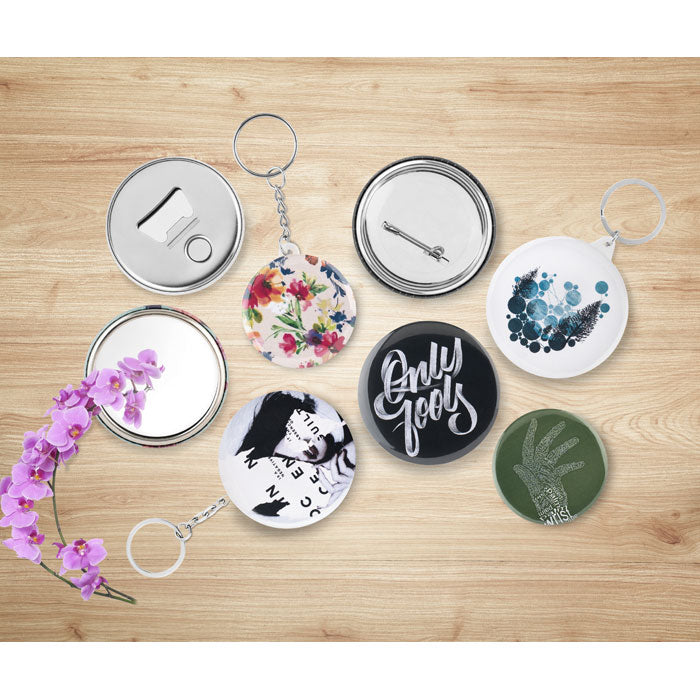 Metalen button Pin, sfeerfoto