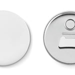 Koelkastmagneet en flesopener Pin Opener in mat zilver