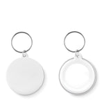 Sleutelhanger, metaal Pin Key in wit