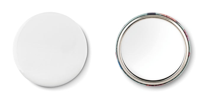 Metalen button bedrukken – Mirror