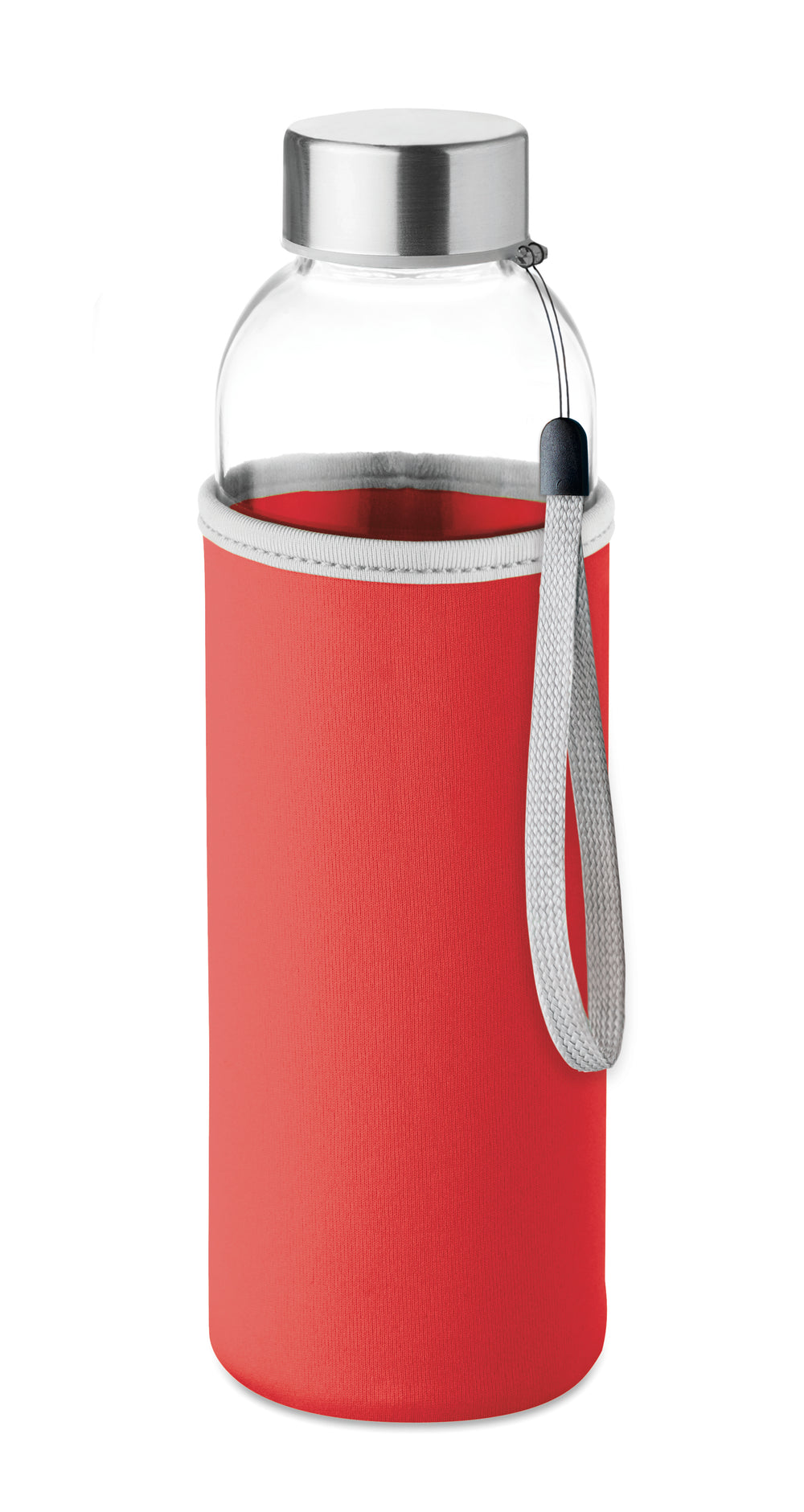 Glazen drinkfles 500 ml Utah Glass in rood