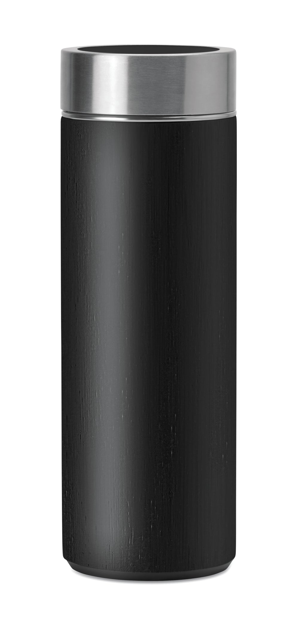 Dubbelwandige bamboe fles 400 ml Batumi in zwart