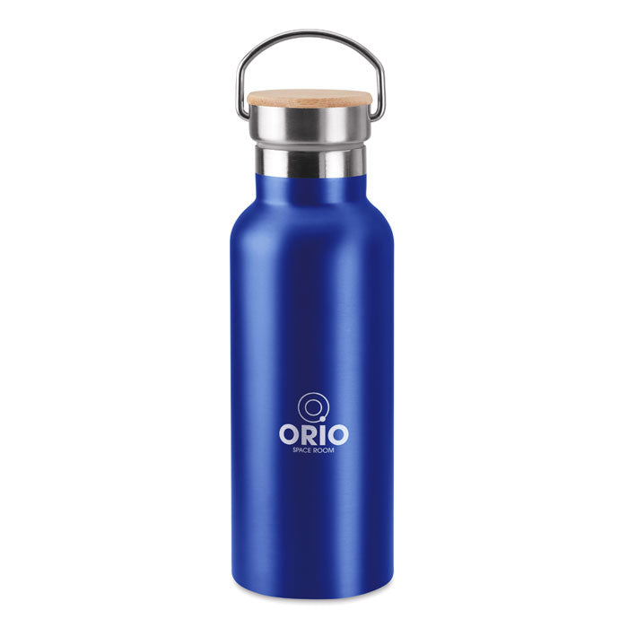 Dubbelwandige fles 500 ml Helsinki met een bedrukking als voorbeeld