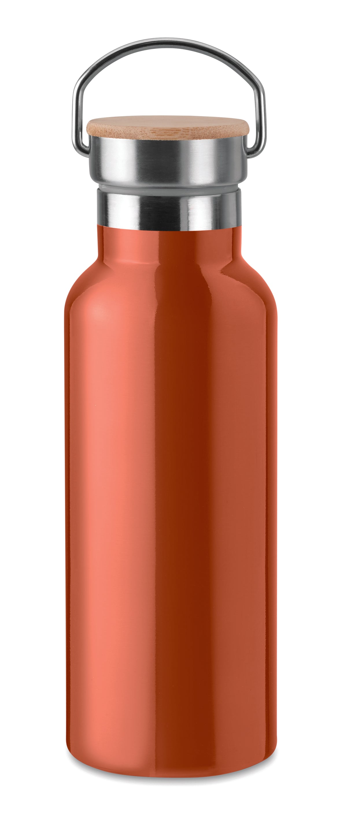 Dubbelwandige fles 500 ml Helsinki in oranje