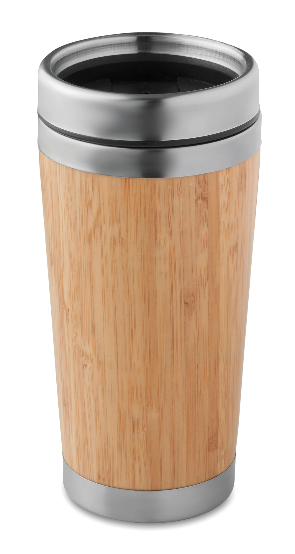 Roestvrijstalen reisbeker 400 ml Rodeodrive+ in hout