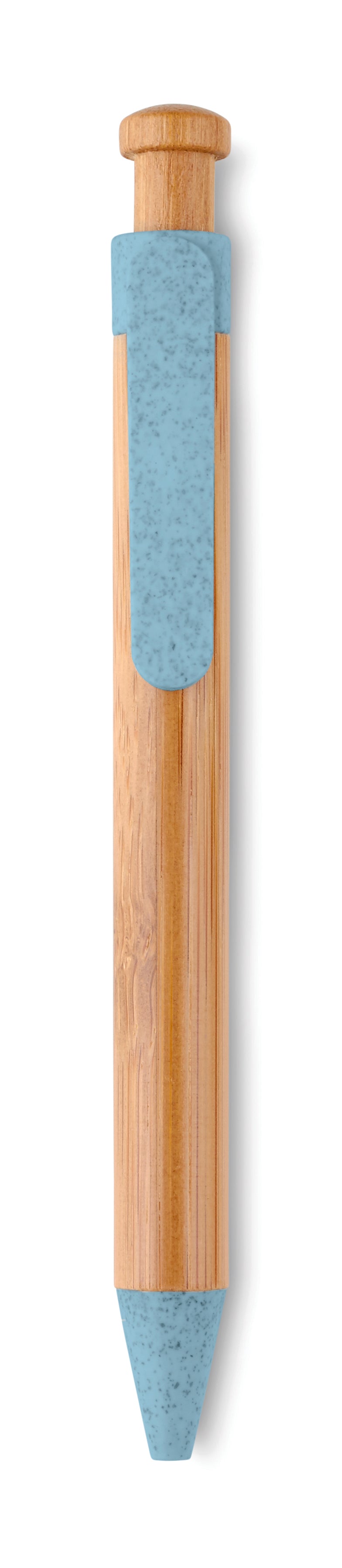 Balpen van bamboe/tarwe Toyama in blauw