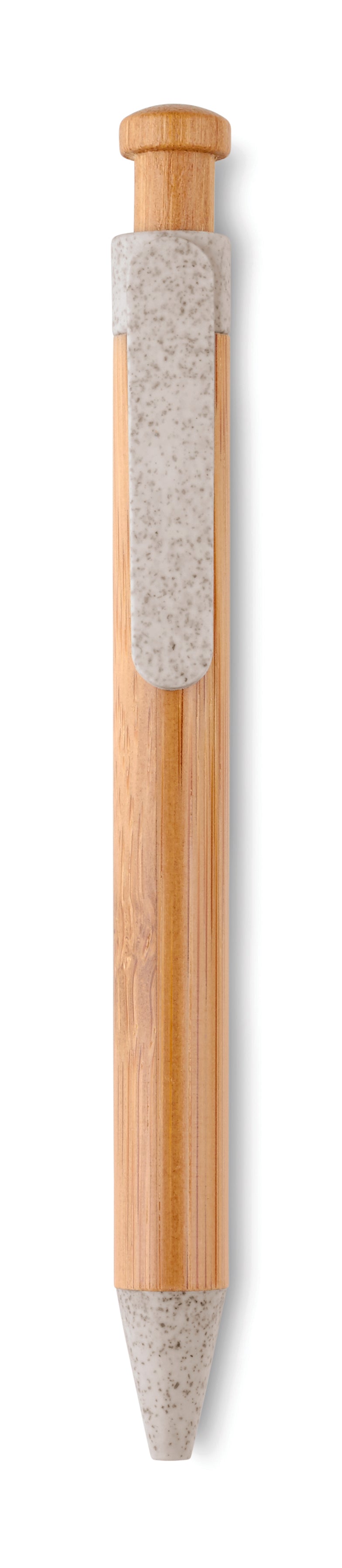 Balpen van bamboe/tarwe Toyama in beige