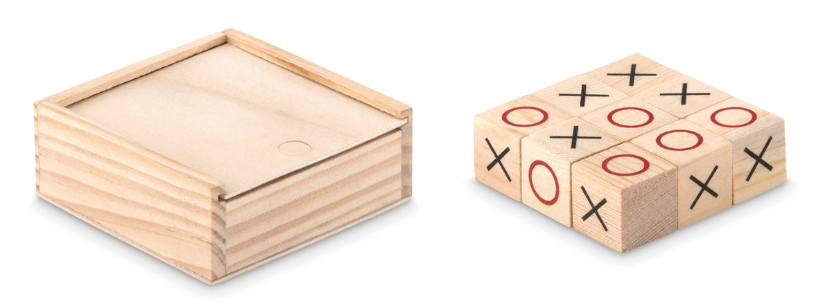 Houten boter-kaas-eieren Tic Tac Toe in hout