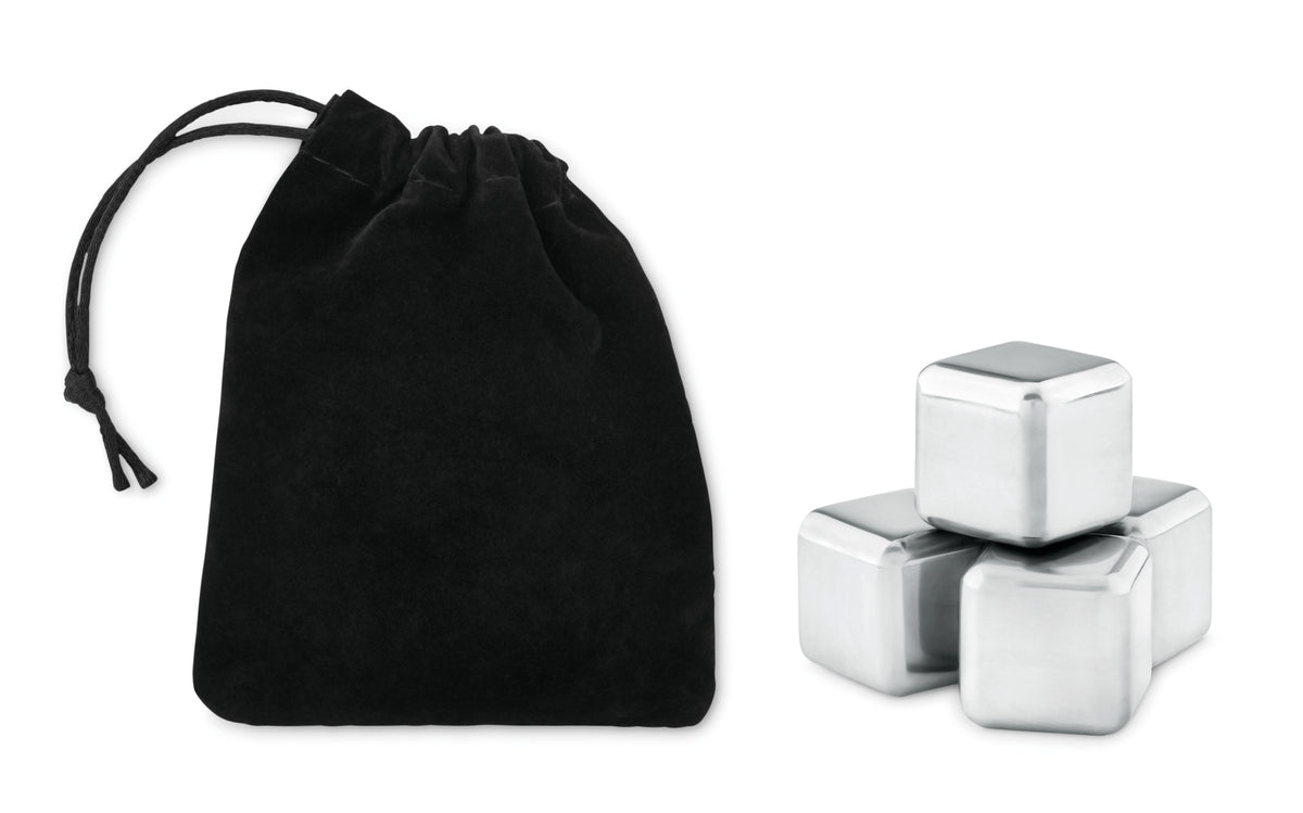 Ijsblokjes in etui Icy in zwart