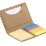 Memoblaadjes en pagina labels Foldnote in beige