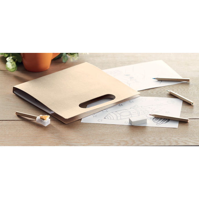 Kleurset met 6 potloden Folder2 Go, sfeerfoto